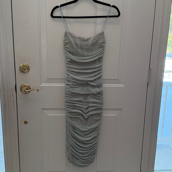 Nookie Eden Midi Dress light blue size medium - Picture 11 of 16